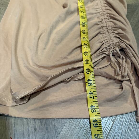 Privacy Please Lia Midi Dress Sleeveless Ruched Clay Tan Women’s Size Medium - Picture 7 of 10